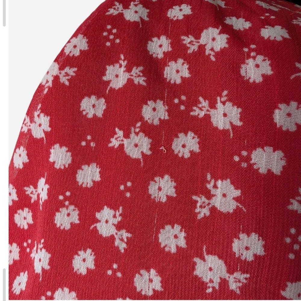 Socialite Red Floral Long Sleeve Dress - Picture 5 of 13